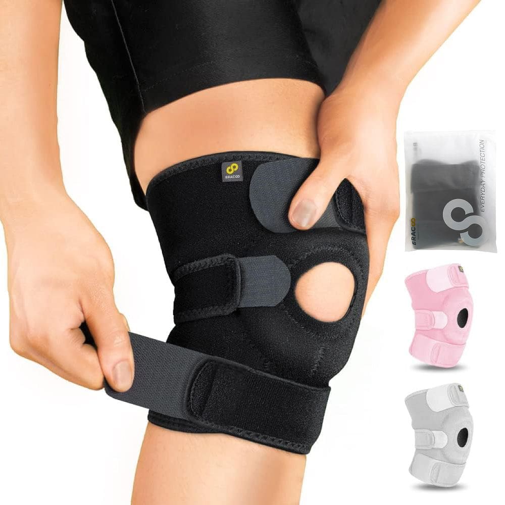 Almofada patelar de compressão do joelho, suporte de tendão, suporte de tendão, Bracoo KS10