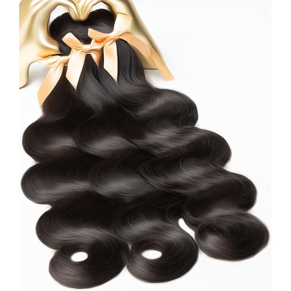 Pacotes de cabelo Mlip Raw Body Wave 15A Raw Indian 40-50cm 3x