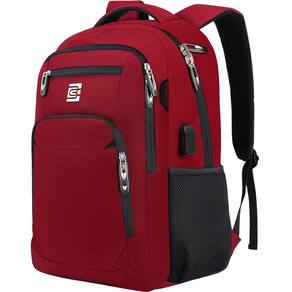 Mochila para laptop Volher Business Travel Anti Theft 15,6" vermelha