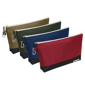 Bolsa de ferramentas LemoTech Zipper Stand-Up Bolsa 32x18cm vermelha/marrom/azul/verde-oliva