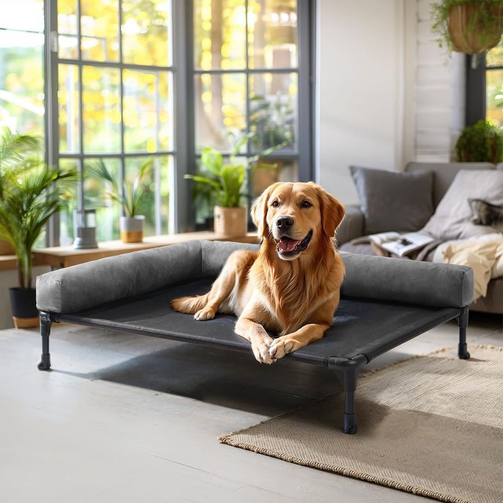 Cama elevada para cães Veehoo Cooling Outdoor para cães grandes