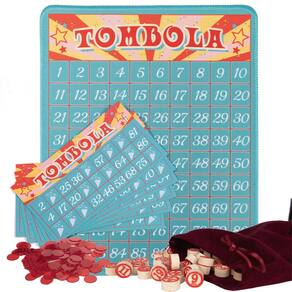 O jogo Tombola Bingo Extguds Vintage Italian Russian Lotto