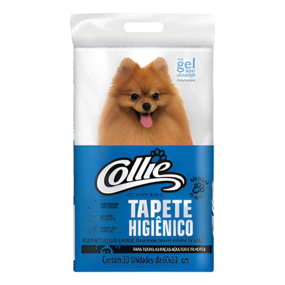Tapete Higiênico Collie Vegan 30 Unidades 80x60cm