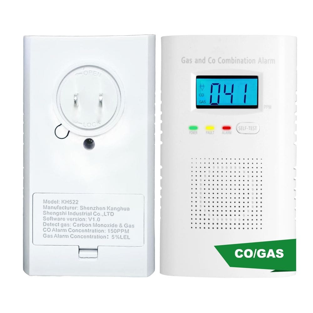 Plug-in de detector combinado de gás e monóxido de carbono Vzmcov