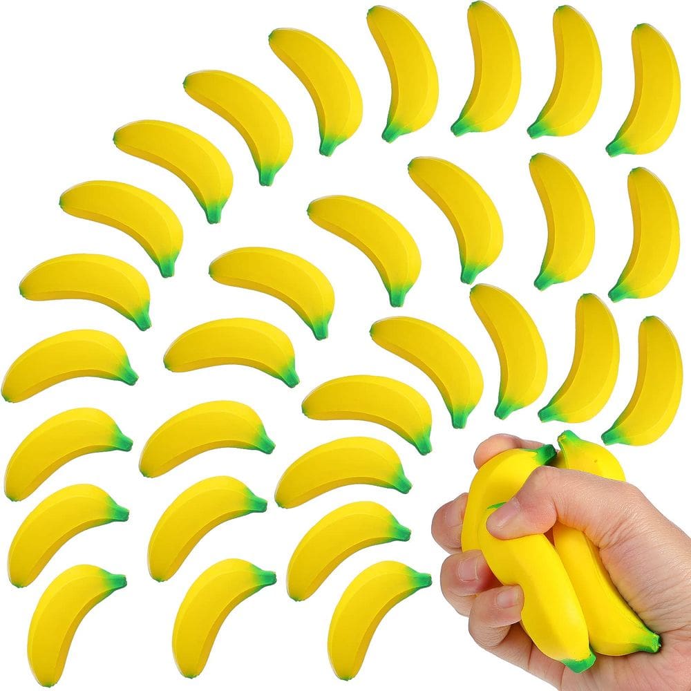 Brinquedos para alívio de desconforto Civaner Banana Carrot 30 unidades com saco