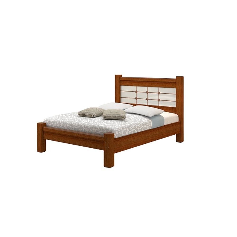 Cama De Casal Imperial 1.40 Cinamomo/Off White – Vitamov