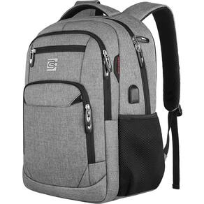 Mochila para laptop Volher, porta de carregamento USB anti-roubo de 17 polegadas