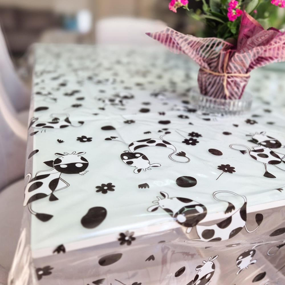 Toalha Protetora para Mesa PVC 2,10x1,40 Transparente Mod 13