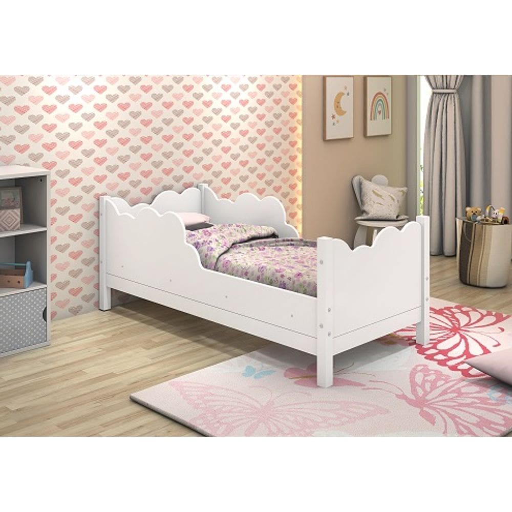 Cama Juvenil Cristal Branco - Vitamov