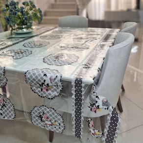 Toalha de Mesa Plástico pvc Transparente 1,00m X 1,40m Md09