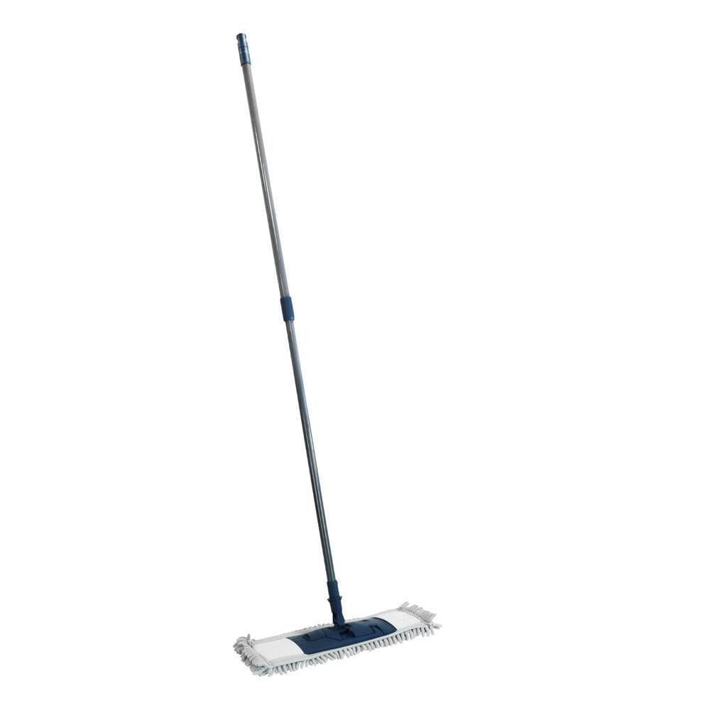 Mop De Microfibra Premium 40cm Com Cabo Ajustável (1m A 1,4m) - Limpeza Profunda E Prática Para O Seu Dia A Dia!