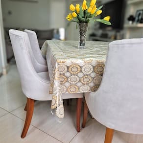 Toalha Mesa 2,00x1,40 PVC Transparente e Impermeável Mod 11