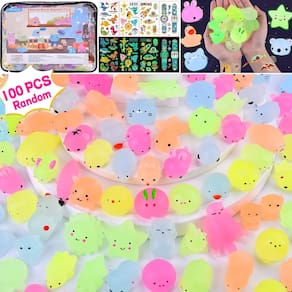 Brinquedos Mochi Squishy LEEHUR, 100 unidades para lembrancinhas infantis