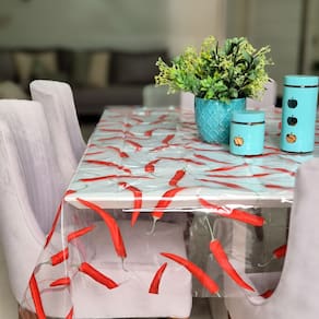 Toalha Mesa 2,00x1,40 PVC Transparente e Impermeável Mod 12
