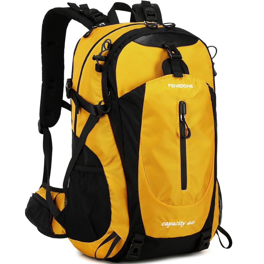 Mochila FENGDONG impermeável 40L para caminhadas, acampamentos e viagens