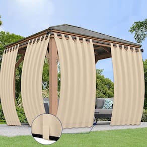 Cortinas externas PureFit Waterproof 2 painéis 137x274cm Bege
