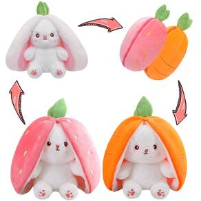 Brinquedo de pelúcia MIAODAM Cuddly Bunny com design de frutas