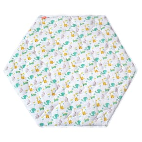 Estampa de cercadinho Moonsea Hexagon Dinosaur Print para Regalo Play Yard