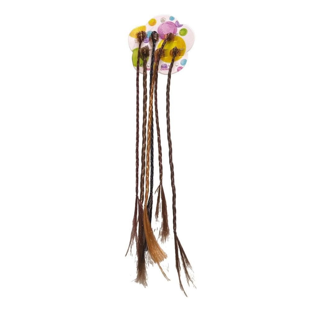 Kit 36 Un Mechas Com Mini Piranha Aplique De Cabelo Infantil