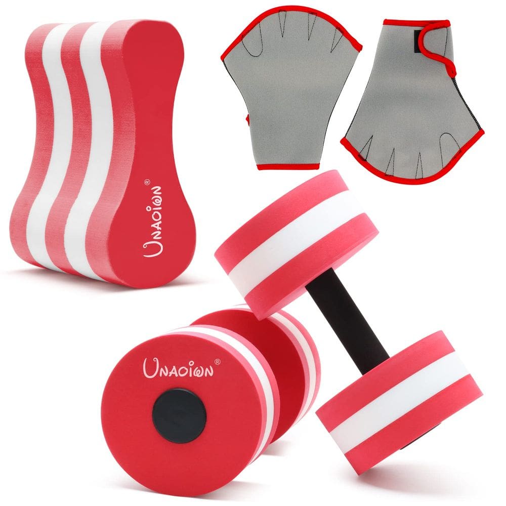Conjunto de halteres aquáticos UNAOIWN para exercícios físicos na piscina