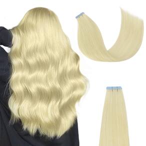 Fita adesiva em extensões de cabelo AGMITY Human Hair 18 em 20 unidades 50g