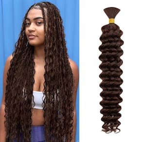 Cabelo trançado humano ISWEET 10A Brazilian Virgin Deep Wave