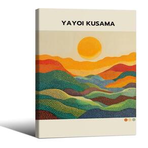 Pôster de arte de parede Yayoi Kusama 1986 Galeria japonesa 20x25cm