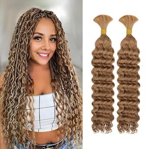 Human Braiding Hair maxknow Boho Knotless Braids 18" 100g