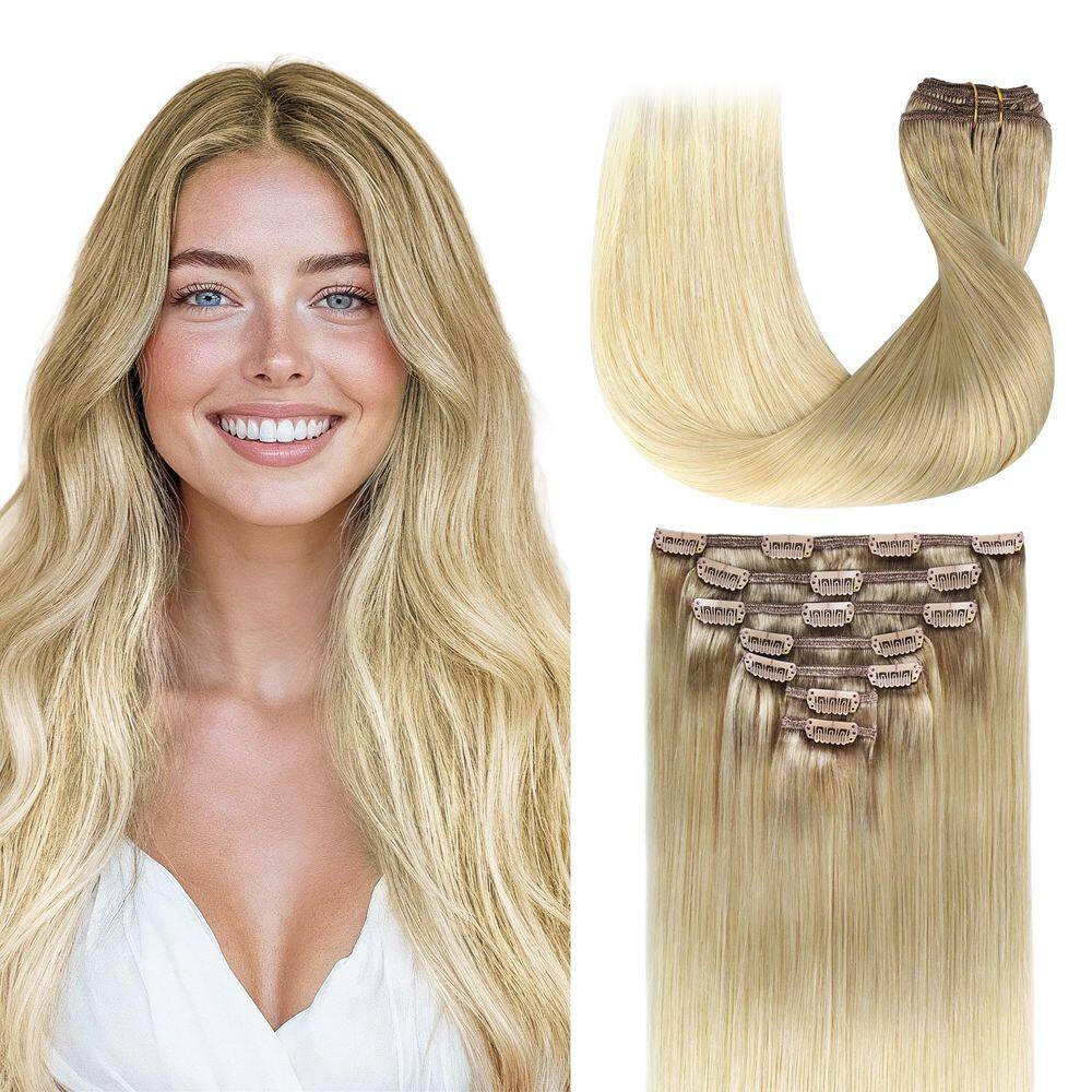 Extensões de cabelo Clip in GOO GOO Real Human Hair 14 polegadas 120g