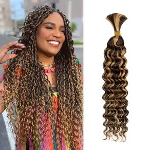 Braiding Hair maxknow Boho Knotless Braids 20 em 50 g 10A Brown