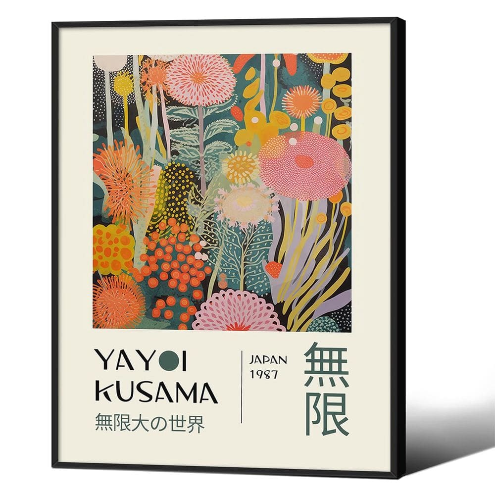 Pôster Podafu Abstract Yayoi Kusama Vintage Tokyo 30x40cm