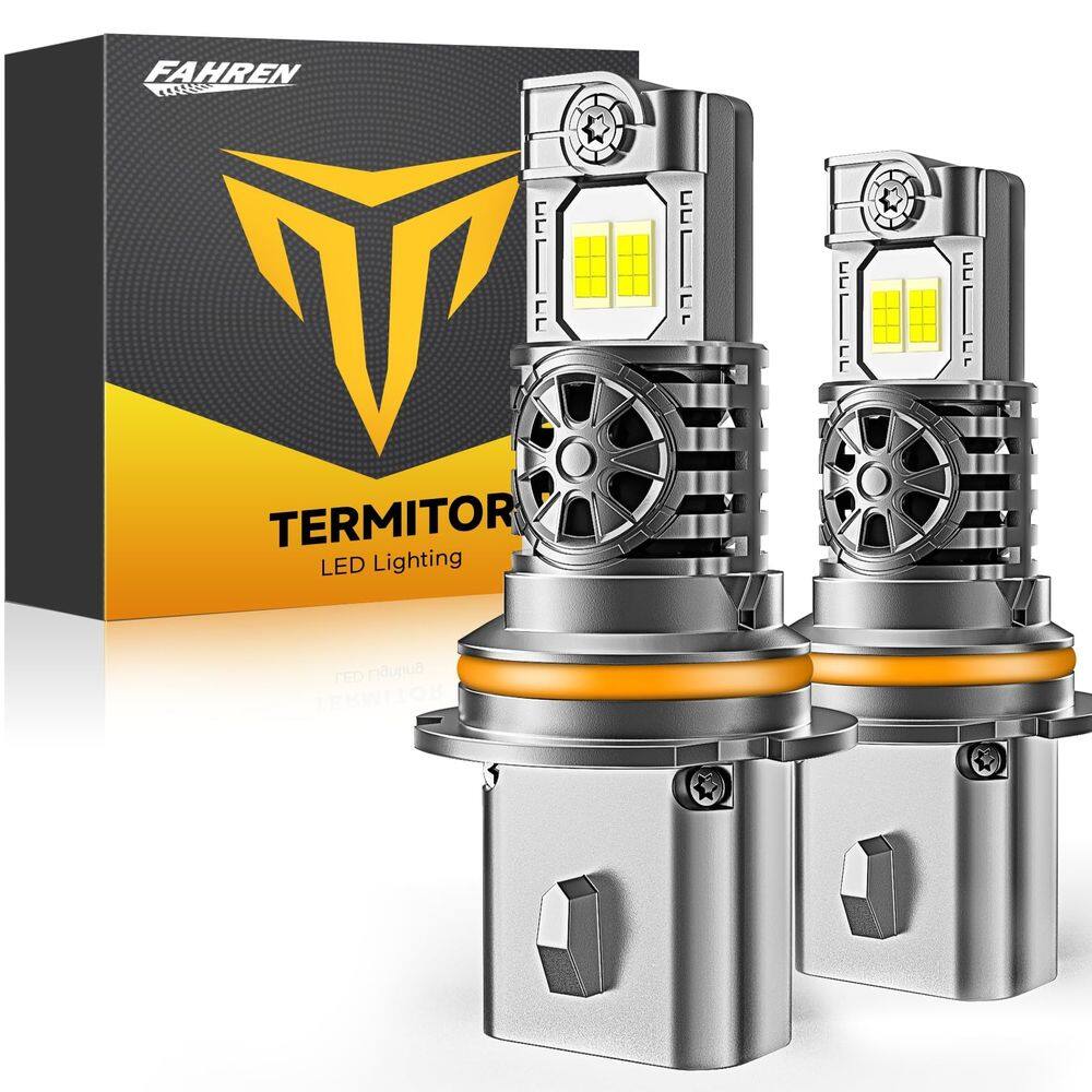 Lâmpadas LED Termitor 9007/HB5 40.000 LM 6500K à prova d`água, pacote com 2