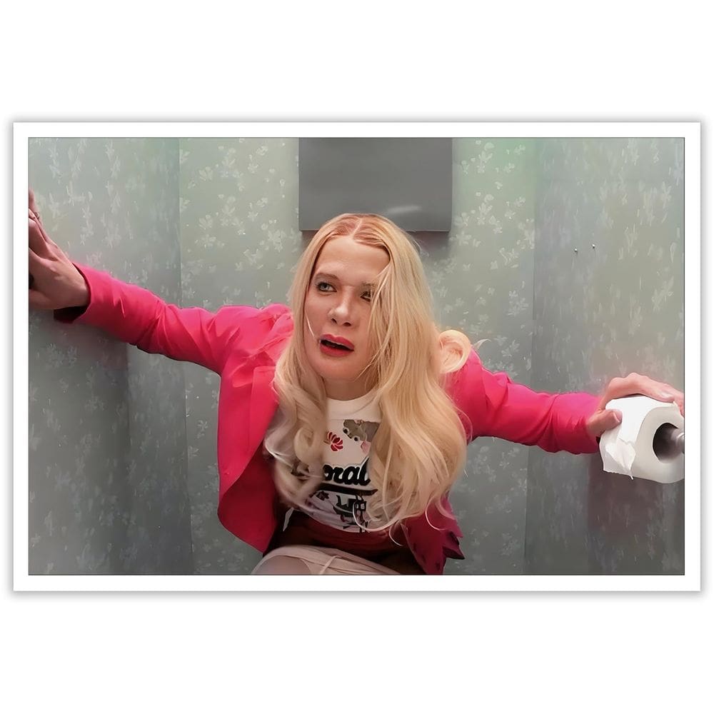 Pôster de arte de parede de banheiro White Chicks Funny Movie 40x60cm
