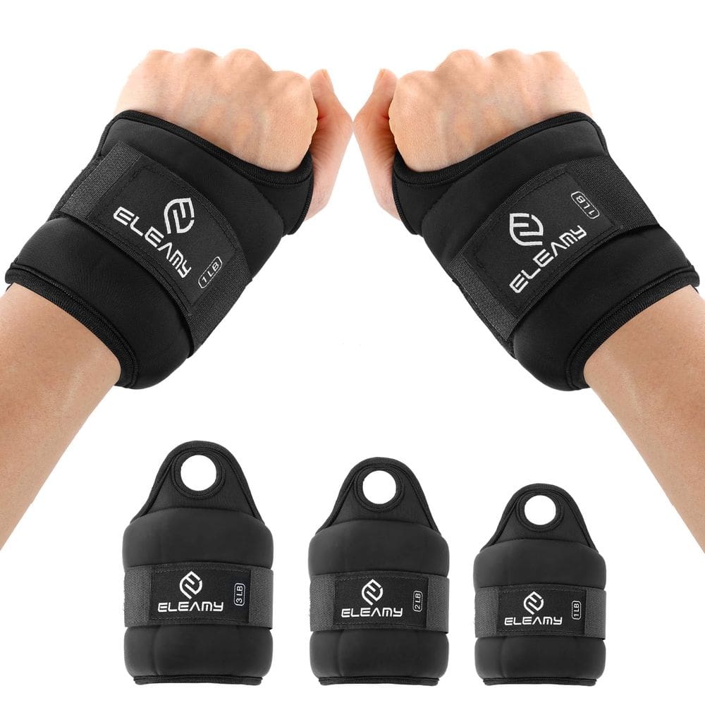 Pesos de pulso ELEAMY com Thumb Loops Lock 0,5 lb* 2/1 lb* 2/1,5 lb* 2/2 lb* 2/3 lb* 2
