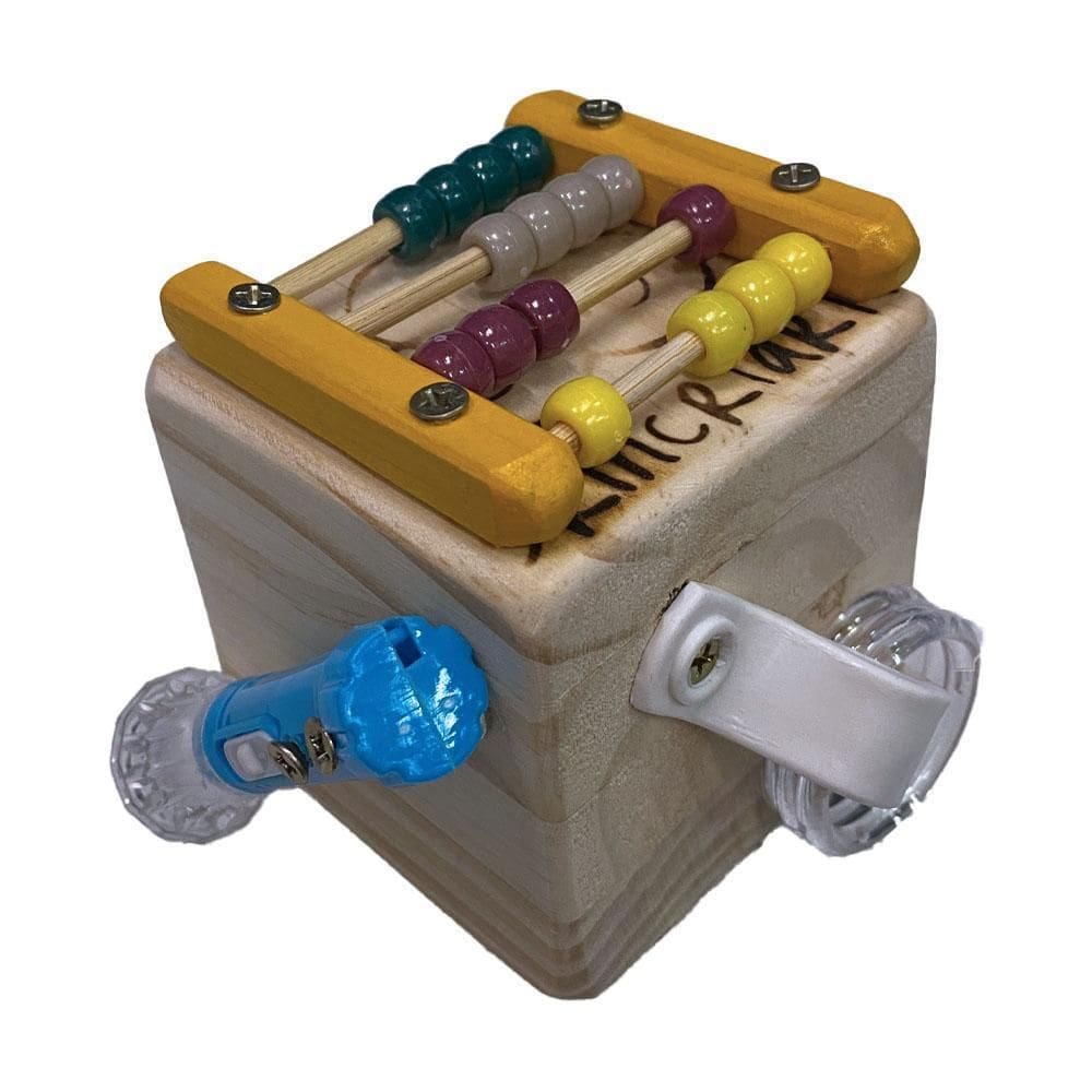 Baby Cubo De Atividades Sensoriais 7X7X7Cm Cru