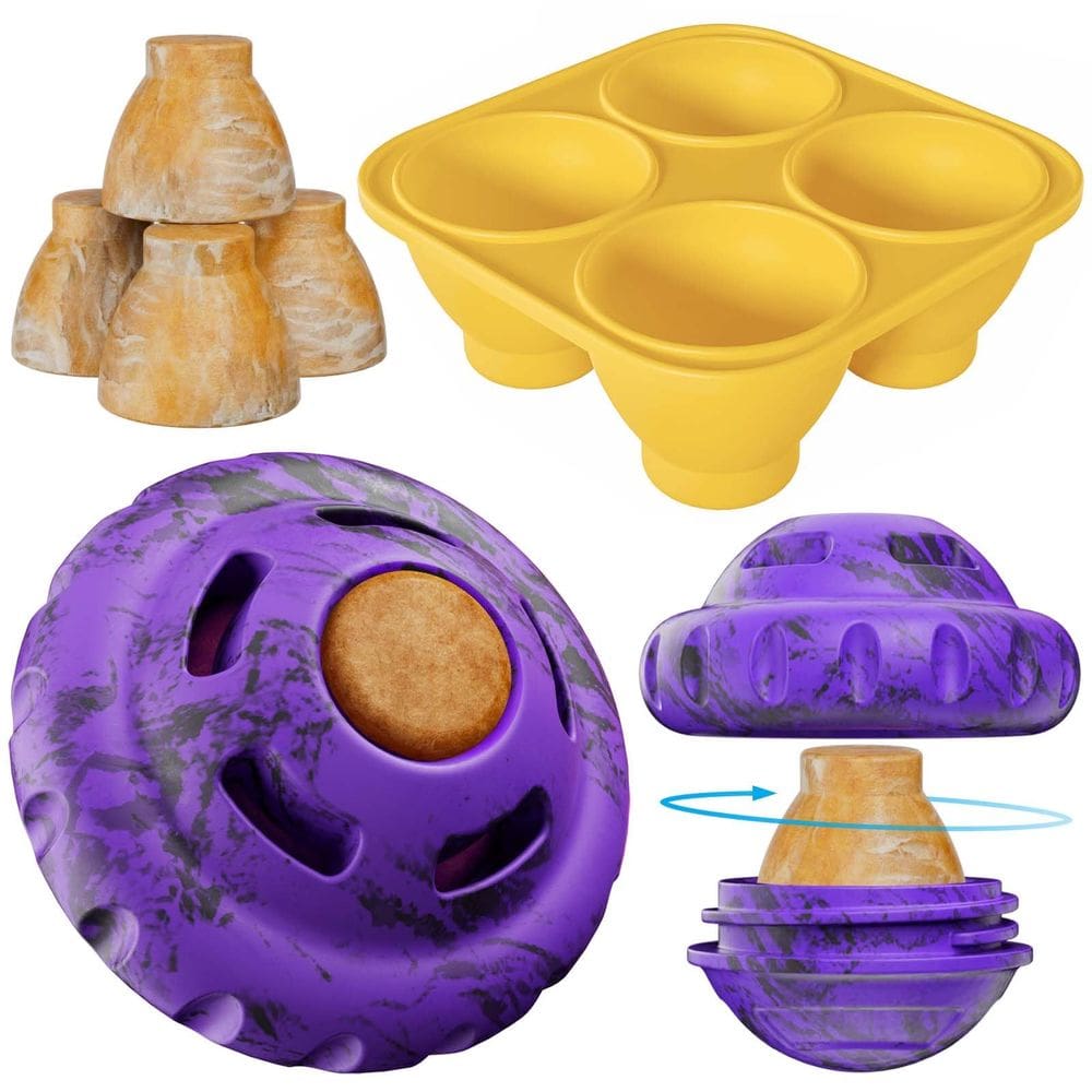 Brinquedo para cães luckdoor Frozen Treat Enrichment Slow Food Training