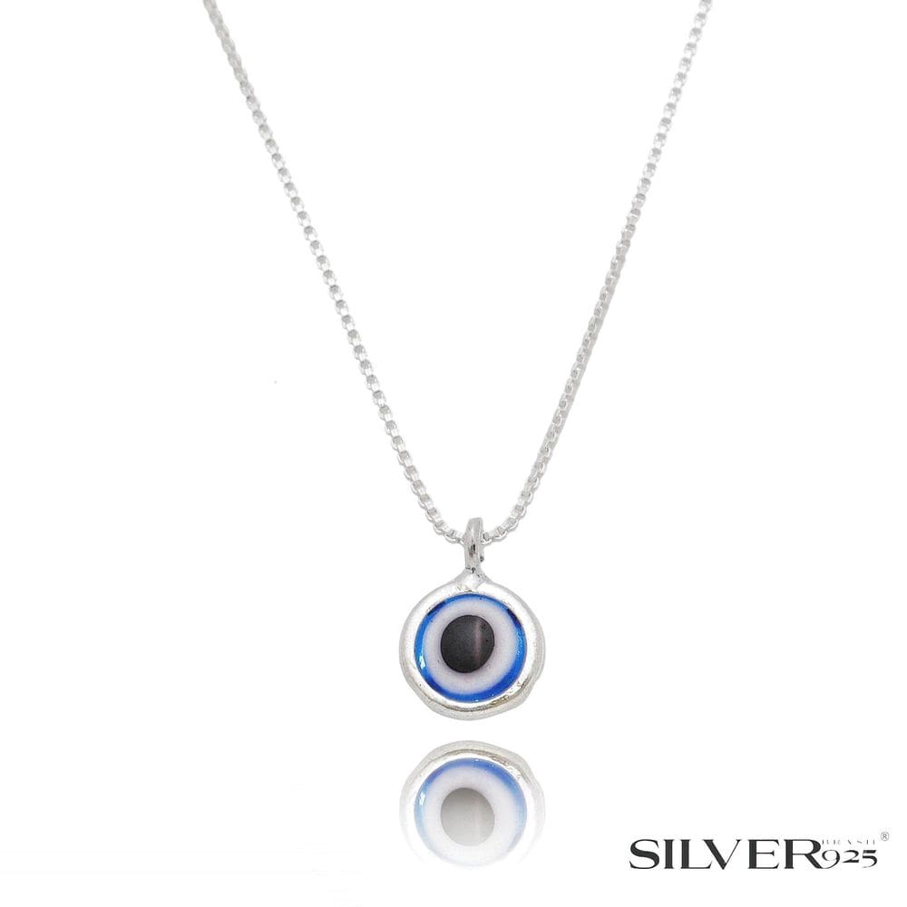 Gargantilha Olho Grego 6Mm Em Prata 925