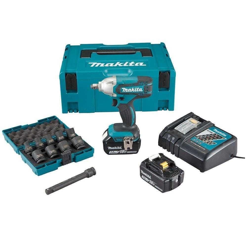 Chave Impacto 1/2 18V Drw190Jx1+Car+2 Bat 3.0 Ah Lxt Makita