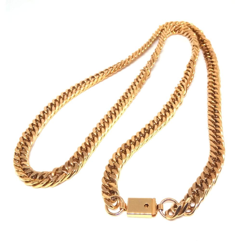 Corrente Cordão Banhado Ouro 18K Malha Groumet 70Cm 7Mm