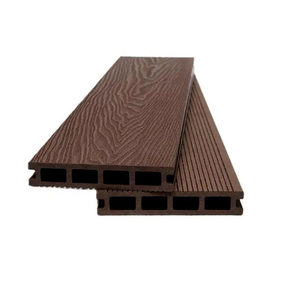 Deck de Madeira Ecológica 290cm X 14,82cm 2,3cm Espessura Marrom