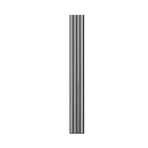 Painel Ripado Externo de Madeira Ecológica 290cm X 21,90cm Cada Barra Equivale a 0,63m² Cinza Claro