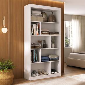 Estante para Quarto Livreiro Artemis Espresso Móveis Branco