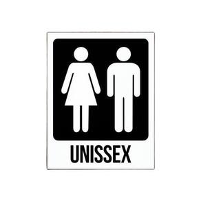 Placa Banheiro Unissex Masculino E Feminino - Decorativa