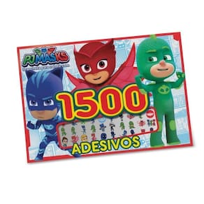 Pj Mask - Prancheta Para Colorir Com 1500 Adesivos