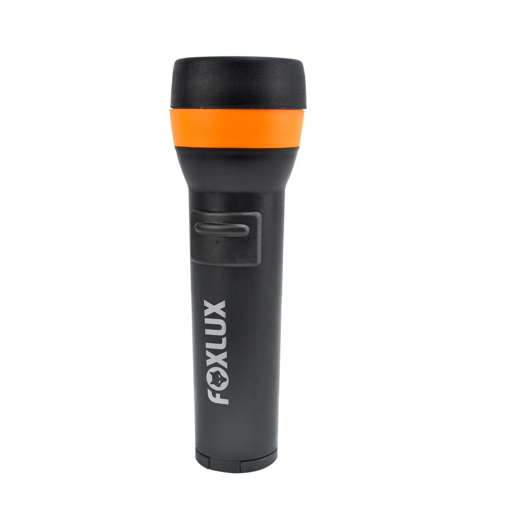 Lanterna Abs Pilhas 01 Led Grande Foxlux Cor Da Lanterna Preto Cor Da Luz Branca