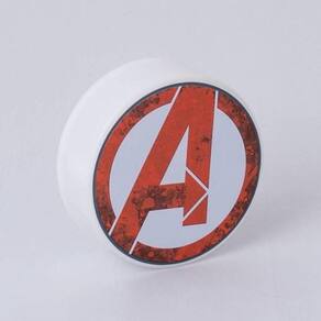 Abajur Led Redondo Avengers Usb - Iluminação Marvel Para Decoração E Entretenimento