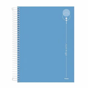 Caderno Universitário 10 Matérias Office Color Azul Claro