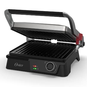 Grill Elétrico Multiuso Sanduicheira Oster, 2 em 1, Inox - OGRL610