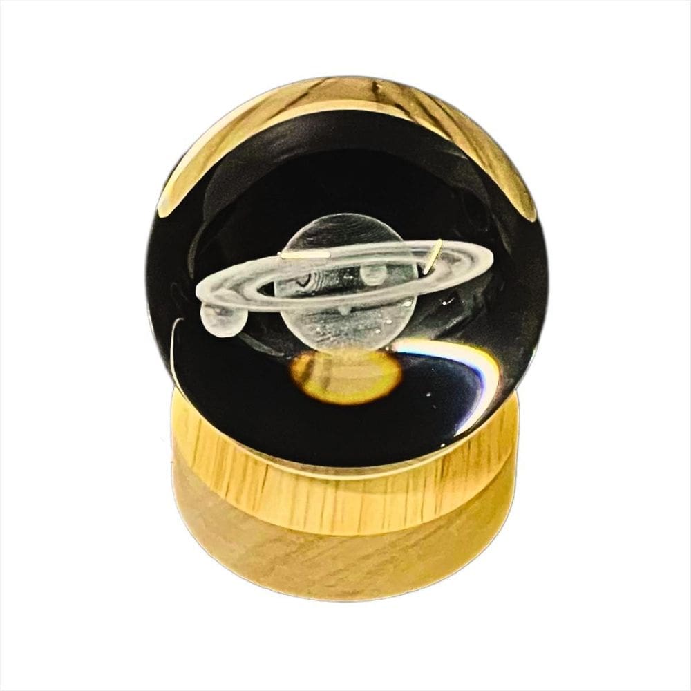 Abajour Led Luminaria De Mesa Galaxy Lights Bola De Cristal