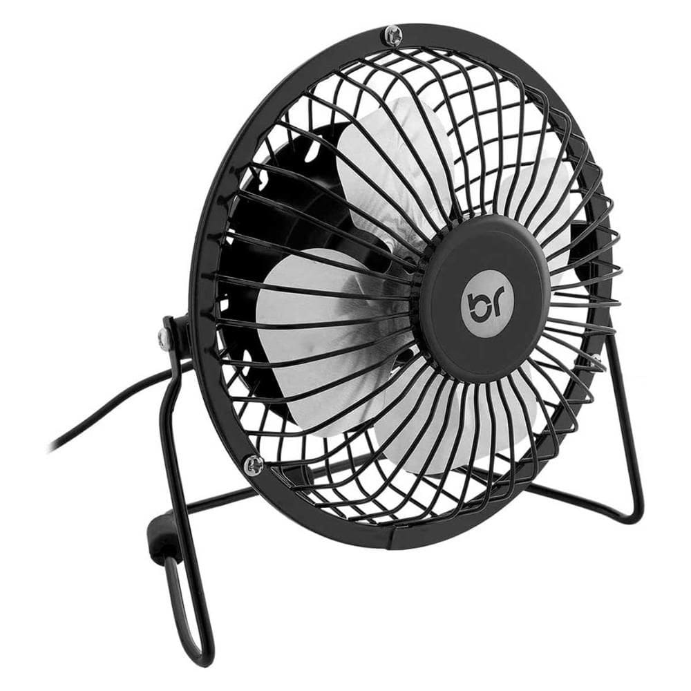 Ventilador de Mesa Bright 0336 - USB - Portátil - Silencioso - Preto